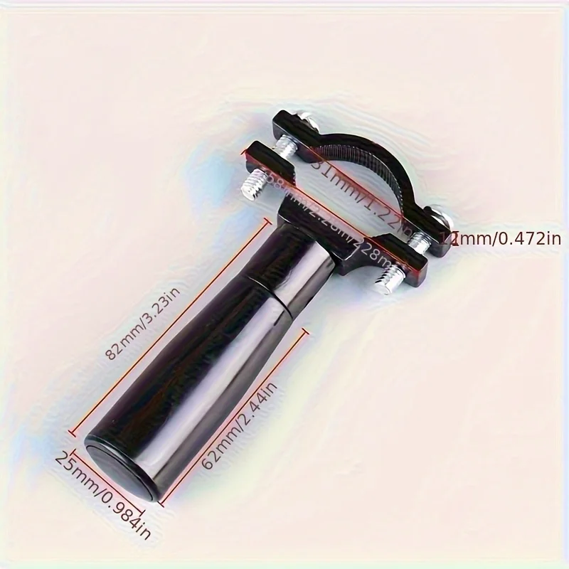 Empuñadura de tirachinas plegable ergonómica ABS negra |   Manija de accesorios DIY para caza al aire libre compacta, liviana y duradera - imagen 2