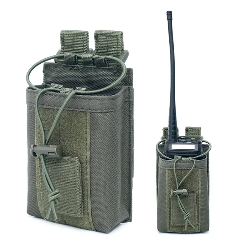Bolsa táctica para exteriores, colgante deportivo, Radio Molle, soporte para Walkie Talkie, bolsa de bolsillo para revistas de caza - imagen 3
