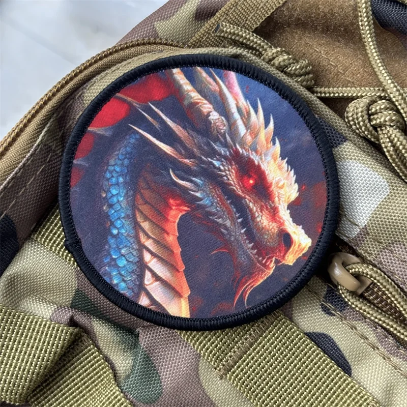Parche táctico Loong, brazalete impreso, insignia de moral, parches de bucle de gancho, pegatinas para mochila para ropa - imagen 2