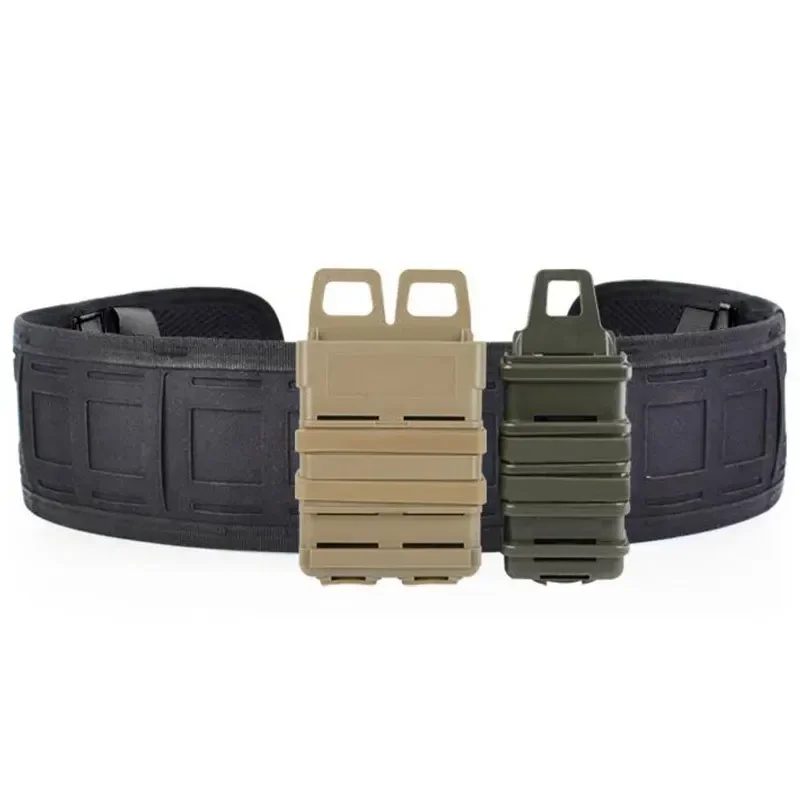 Cinturón táctico de nailon 1000D, práctico cinturón Molle Airsoft, cinturón de entrenamiento acolchado suave para combate, caza, batalla - imagen 5