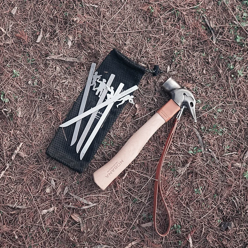 Uñas de figura para acampar al aire libre, 20Cm, 4 juegos de accesorios para tienda de campaña, clavos fijos a prueba de viento - imagen 5