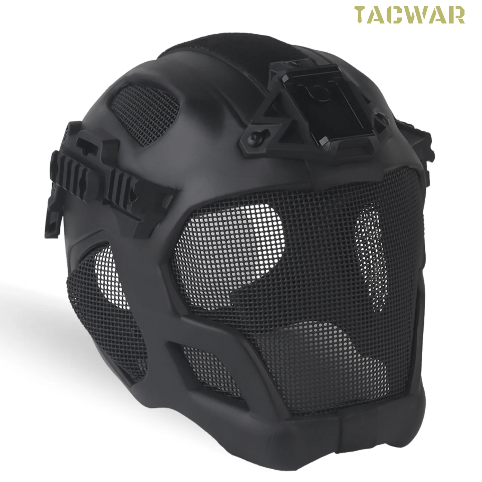 Casco EVA Pro Airsoft cara completa con riel NVG malla transpirable - imagen 3