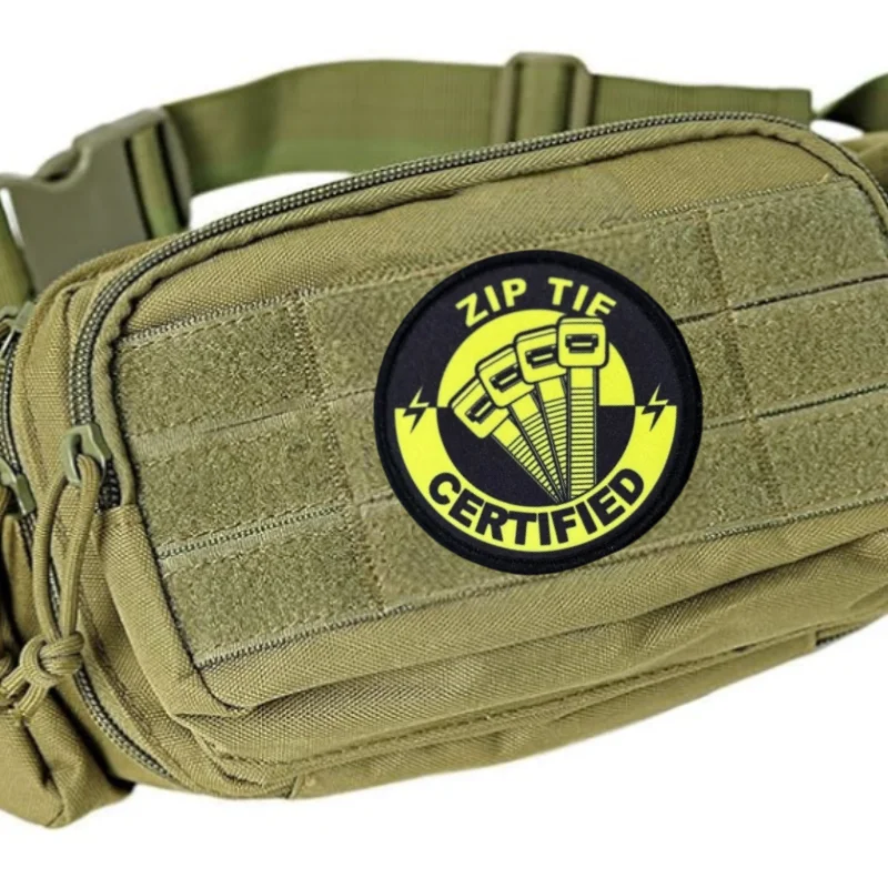 Parche táctico con velcro gancho y bucle para brazalete