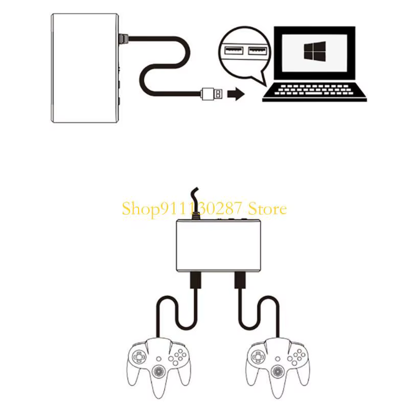 Adaptador mando N64 a PC – Convierte controlador retro al ordenador
