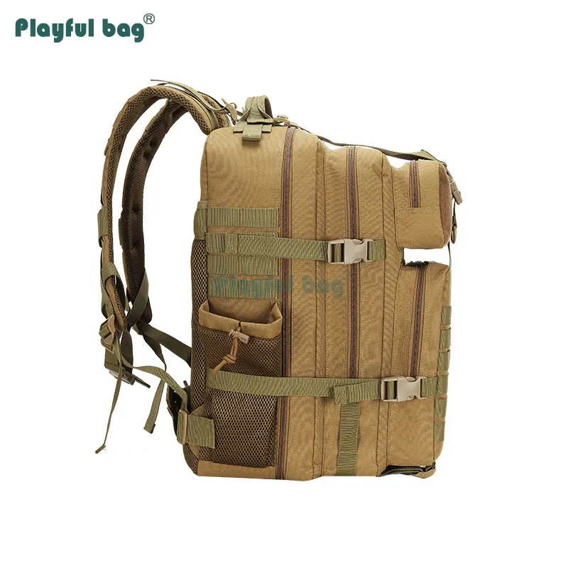 Mochila de montaña al aire libre de 45L, bolsas para ordenador portátil de viaje, mochila MOLLE impermeable para montañismo, caza, AVA42 - imagen 4