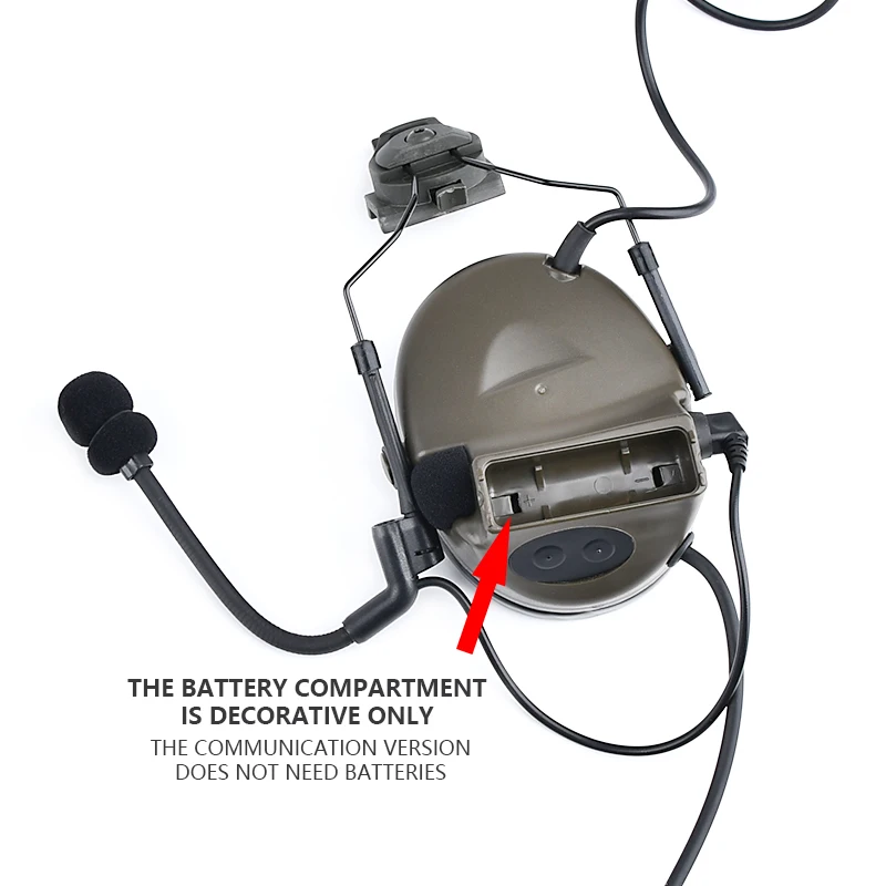 WADSN Comtac II Auriculares Tácticos U94 PTT Cancelación Ruido - imagen 4