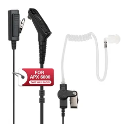 ABBREE Auricular tubo acústico PTT – Para radios APX6000 MTP850