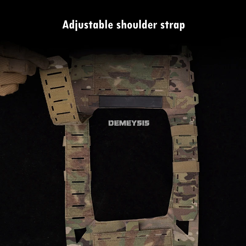 Chaleco táctico MOLLE ajustable liberación rápida para airsoft - imagen 5