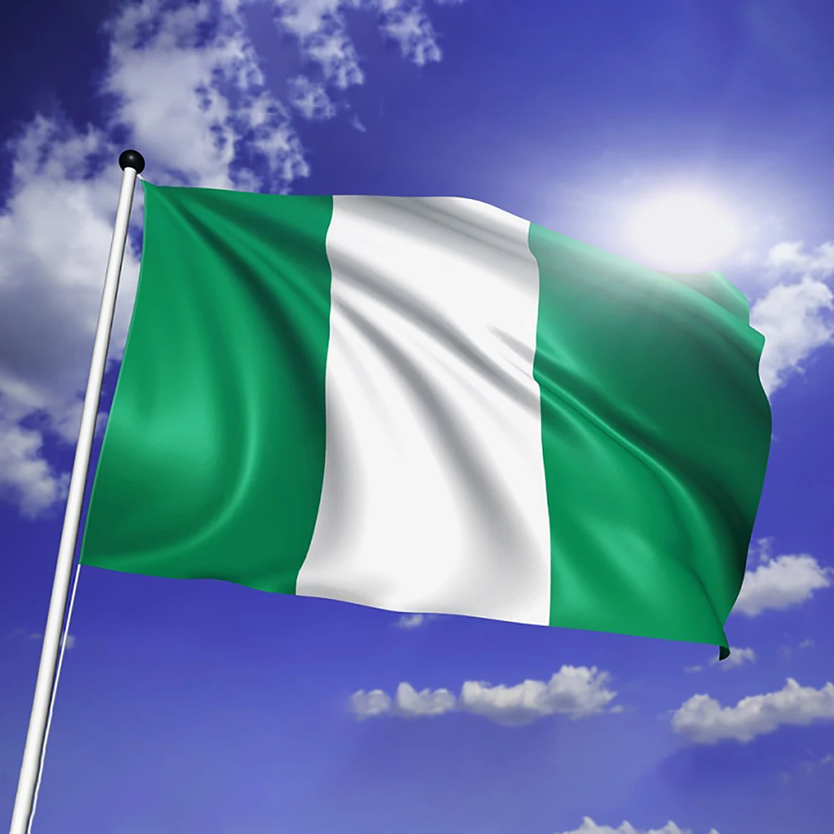 Bandera nacional de Nigeria de 90x150cm NGA NG Nigeria banderas decoración impresa de poliéster tapiz de pancarta