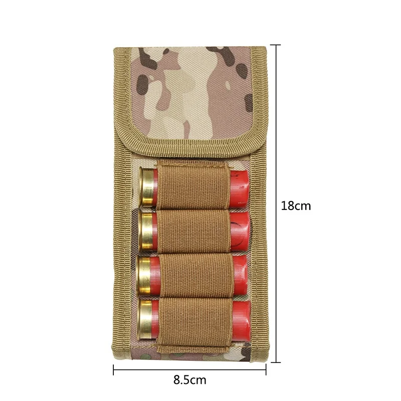 Bolsa táctica de nailon 600D para munición de caza, minibolsa organizadora de 16 agujeros para exteriores, accesorio para munición - imagen 2