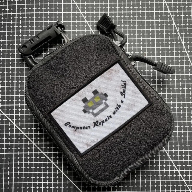 Parche táctico "Robot", insignia de moral militar, impresión de gancho y bucle, mochila, accesorios de decoración de ropa, pegatinas, brazalete - imagen 3