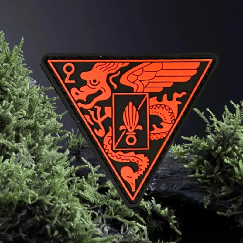 Parche corporal paracaidista, insignia de moral táctica, gancho y bucle de PVC, mochila militar, ropa, pegatina decorativa, brazalete - imagen 3