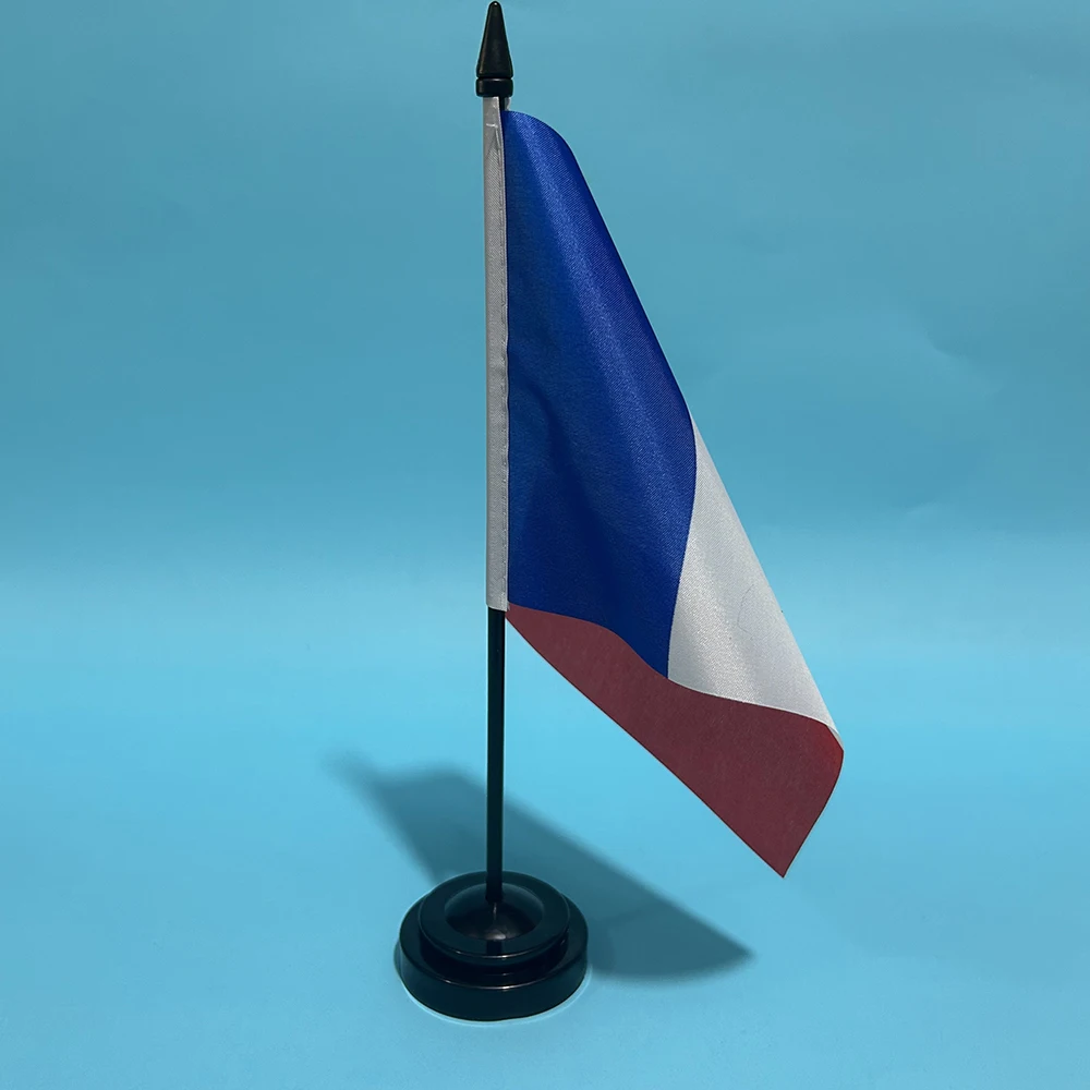 BANDERA SKY, bandera de escritorio de oficina, bandera de Francia, 14x21cm, bandera nacional francesa, adornos de escritorio, banderas, decoración, pancarta - imagen 4
