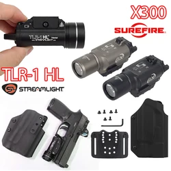 Funda pistola táctica con luz Streamlight TLR-1 HL, riel Picatinny