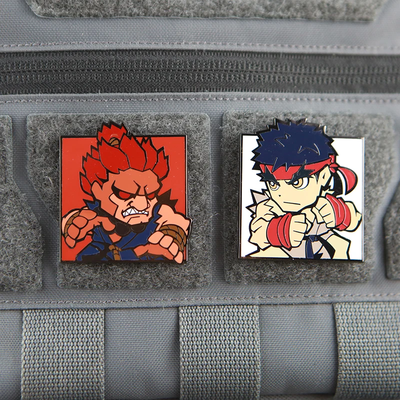 Q Edition Parches de metal Ryu Gouki Chun-Li Cammy Juegos DE LUCHA blancos Insignia táctica Decoración DIY con gancho para bolsa Ropa - imagen 5