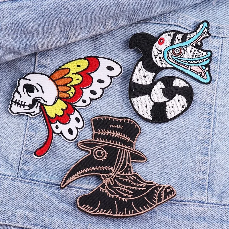 Parches de animales de dibujos animados para planchar, bordado de gatos bonitos para ropa, parches termoadhesivos, apliques DIY, pegatinas para coser, 3 piezas - imagen 4