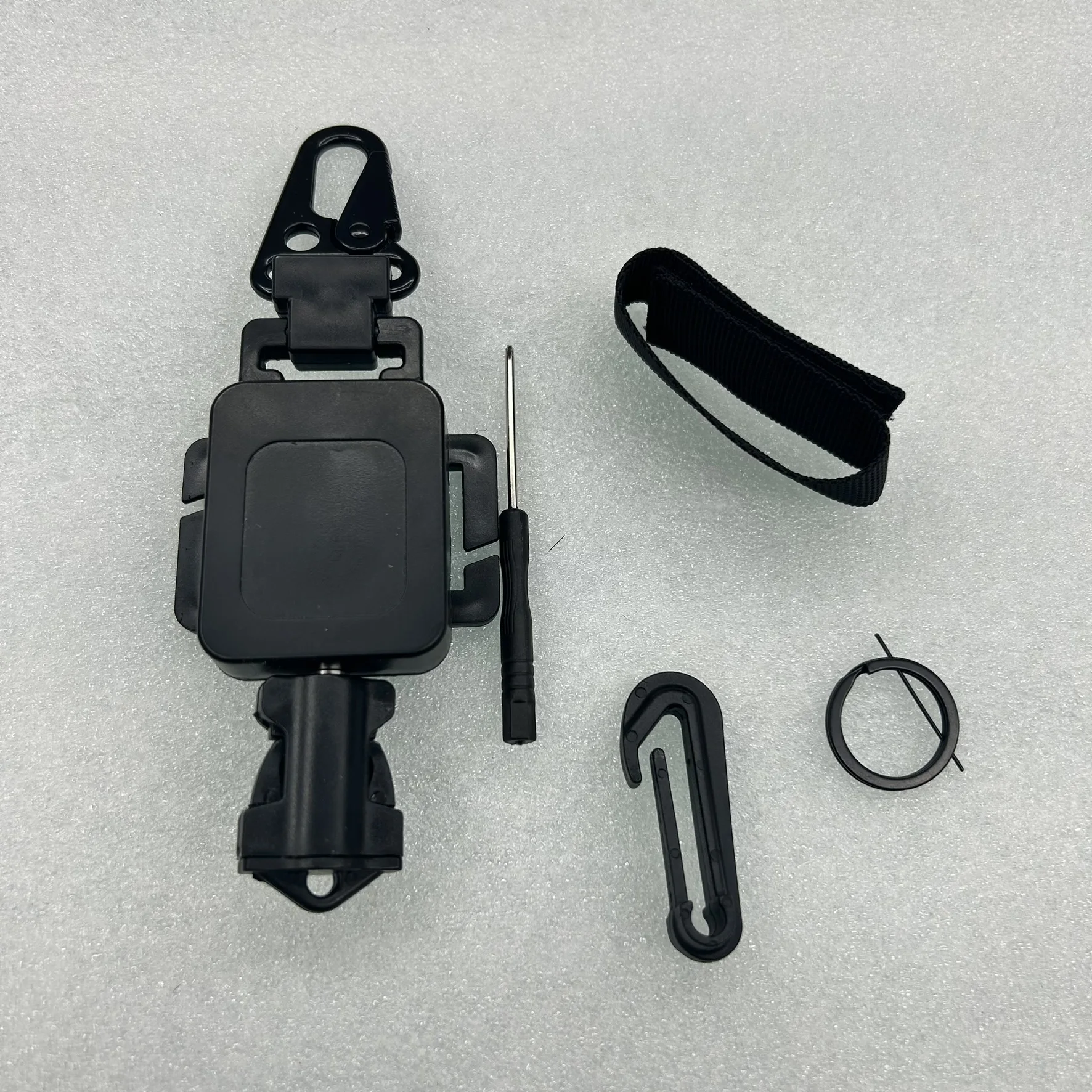 Clip retráctil multifunción, equipo de seguridad antipérdida, accesorio de escalada táctica, policarbonato de nailon