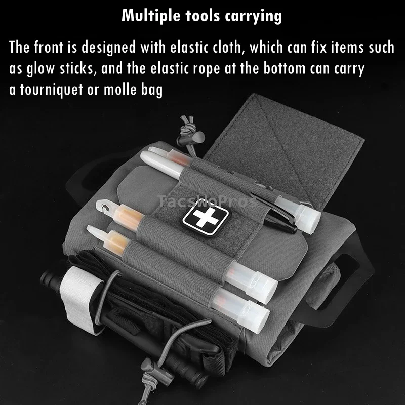 Chaleco táctico para tiro rápido al aire libre, bolsa de supervivencia de emergencia, Kit de primeros auxilios - imagen 4