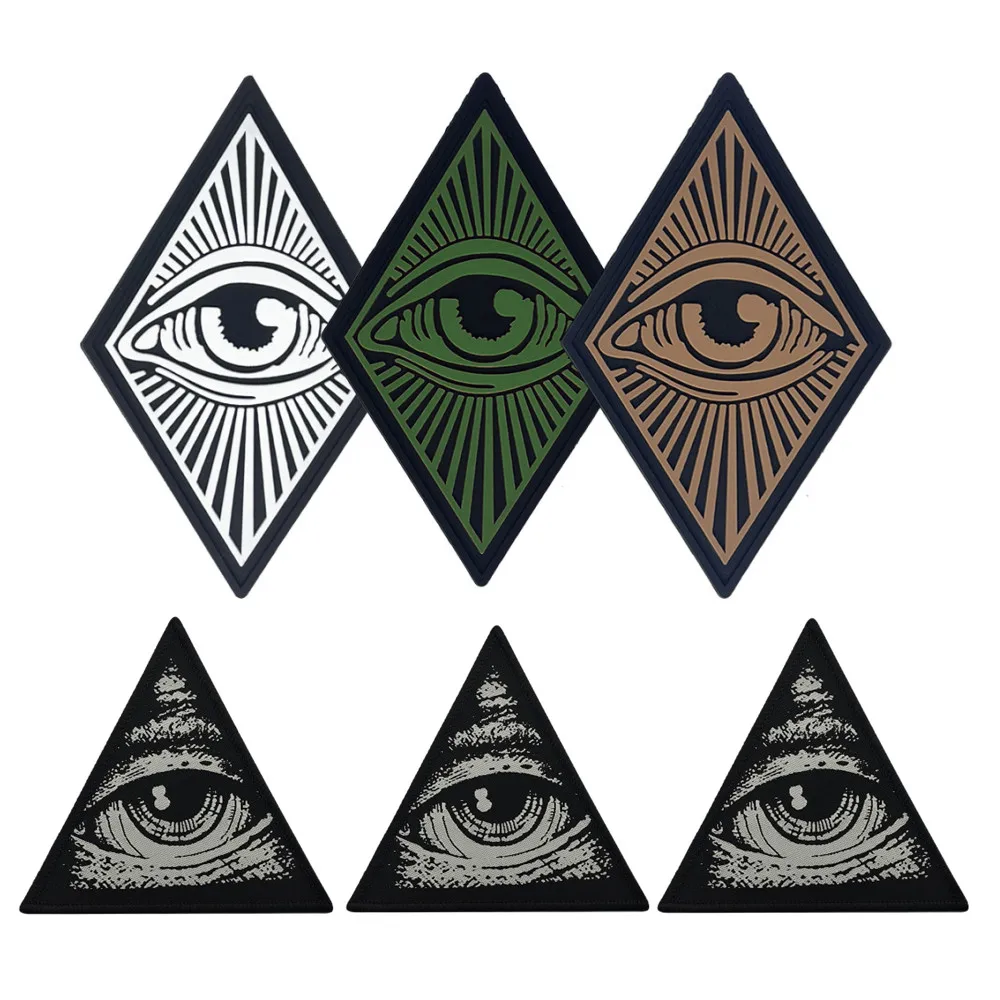 Brazalete luminoso con forma de diamante de PVC, pegatina mágica, insignia de moral táctica, gancho y anillo, parches mágicos para ropa DIY - imagen 2