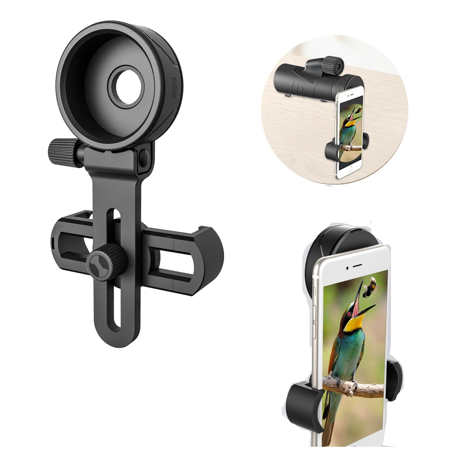 Soporte táctico multifuncional Universal para cámara de teléfono móvil, binoculares estéreo, telescopio Monocular, soporte de disparo
