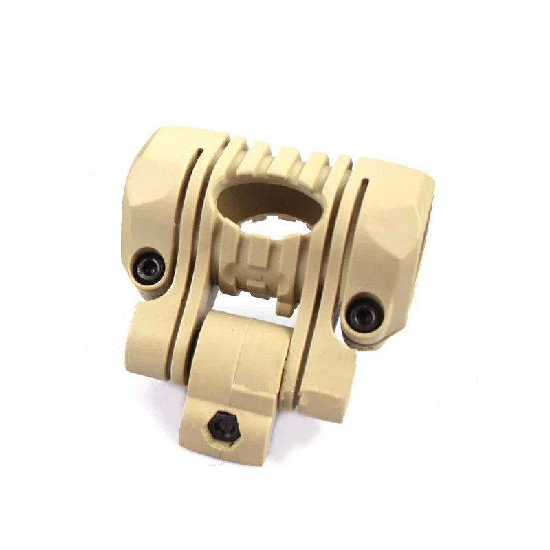 Soporte de linterna de iluminación específica para casco, clip táctico para deportes al aire libre, Faro de bicicleta, 20mm, nuevo - imagen 3