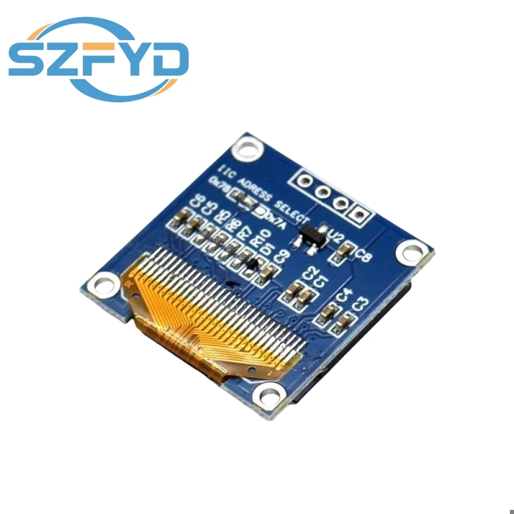Módulo de pantalla OLED IIC Serial amarillo azul blanco de 0,96 pulgadas 128X64 I2C SSD1306 12864 LCD GND VCC SCL SDA 0,96 "para Arduino - imagen 4