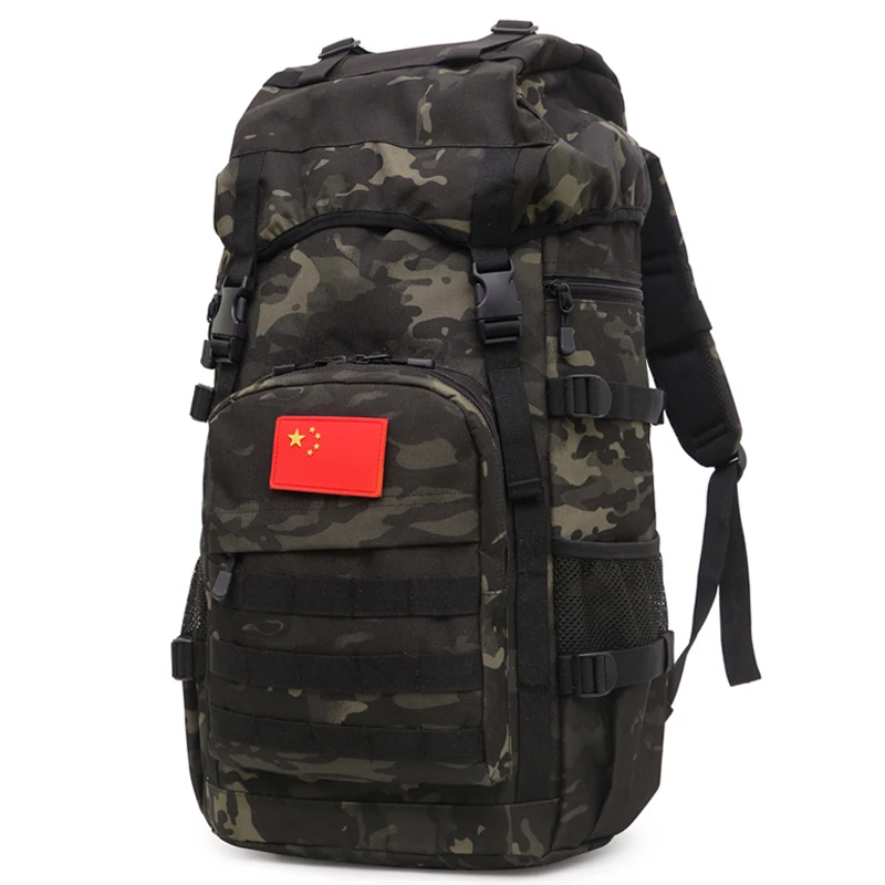 Mochila táctica para hombre, equipo de Camping, nailon impermeable, senderismo, pesca, bolsa de caza, bolsas Molle para exteriores, 50L - imagen 5