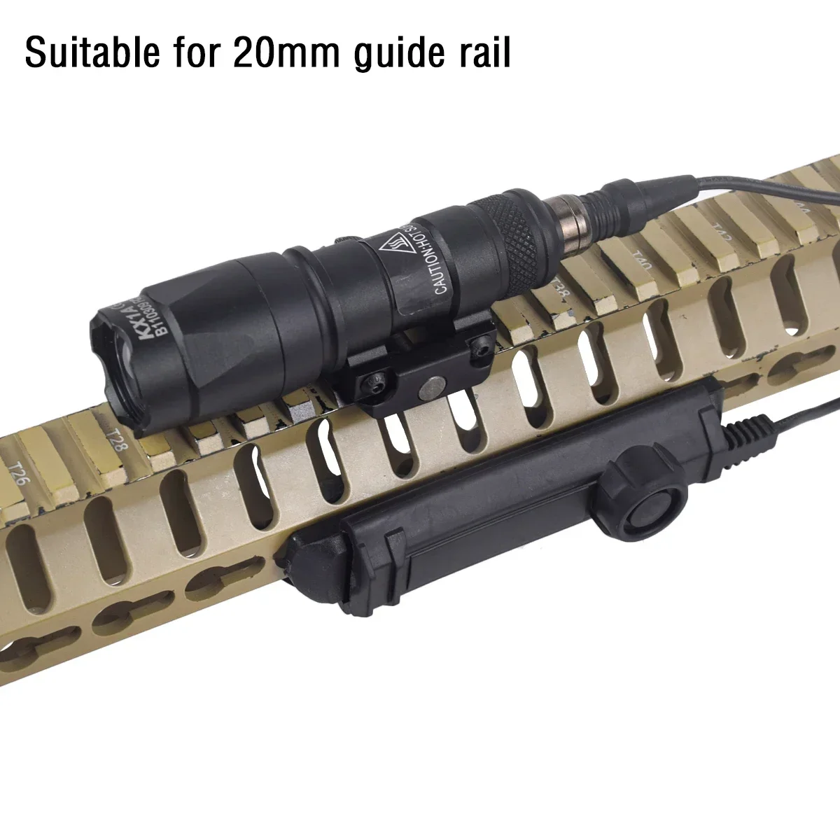 Linterna táctica Surefire SF M600 M600B, luz para armas, Rifle Airsoft M300 M300C, luz de explorador, compatible con riel de 20mm, lámpara para pistola de caza - imagen 4
