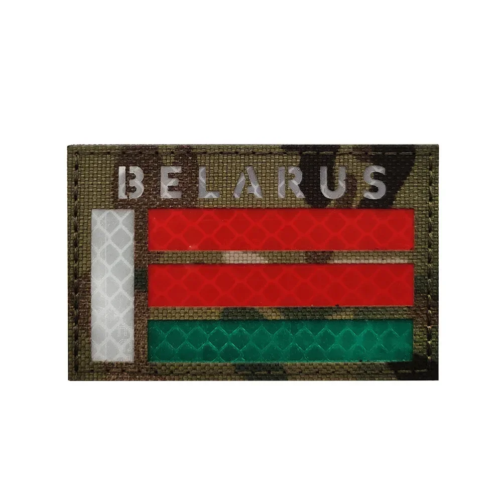 Parche táctico Bielorrusia bordado – IR reflectante para MOLLE - imagen 3