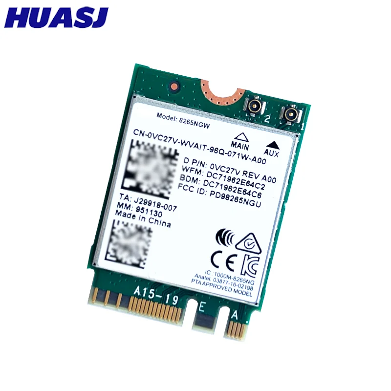 Wireless-AC 8265 banda Dual 2,4G/5Ghz Wifi Bluetooth Wlan para 8265NGW NGFF 802.11ac 867Mbps 2x2 MU-MIMO BT 4,2 tarjeta - imagen 5