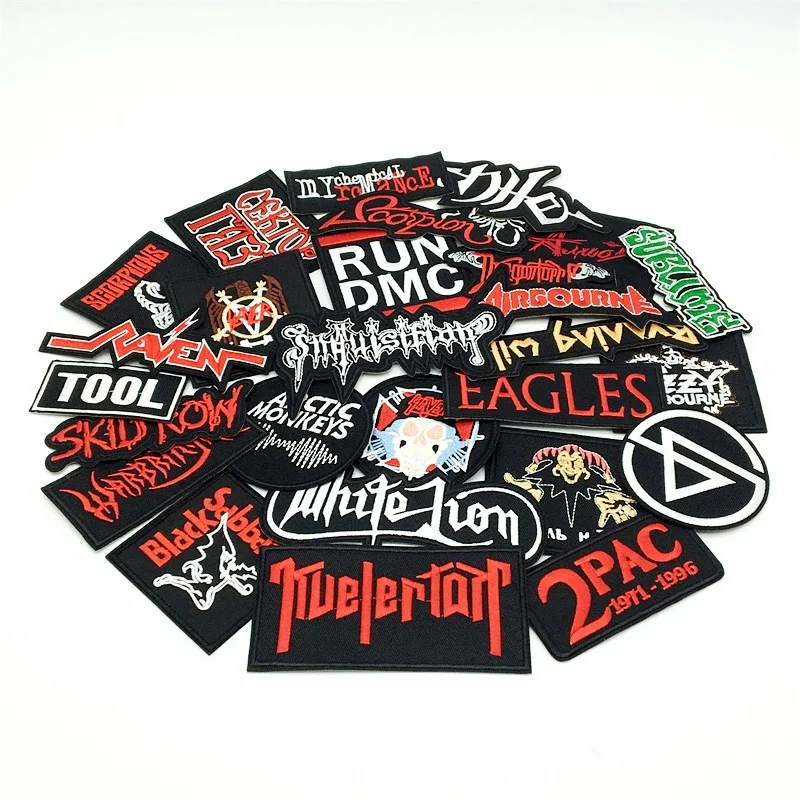 Parches bordados para planchar, accesorios de ropa, banda de rayas bordadas, 27 unidades por lote - imagen 3