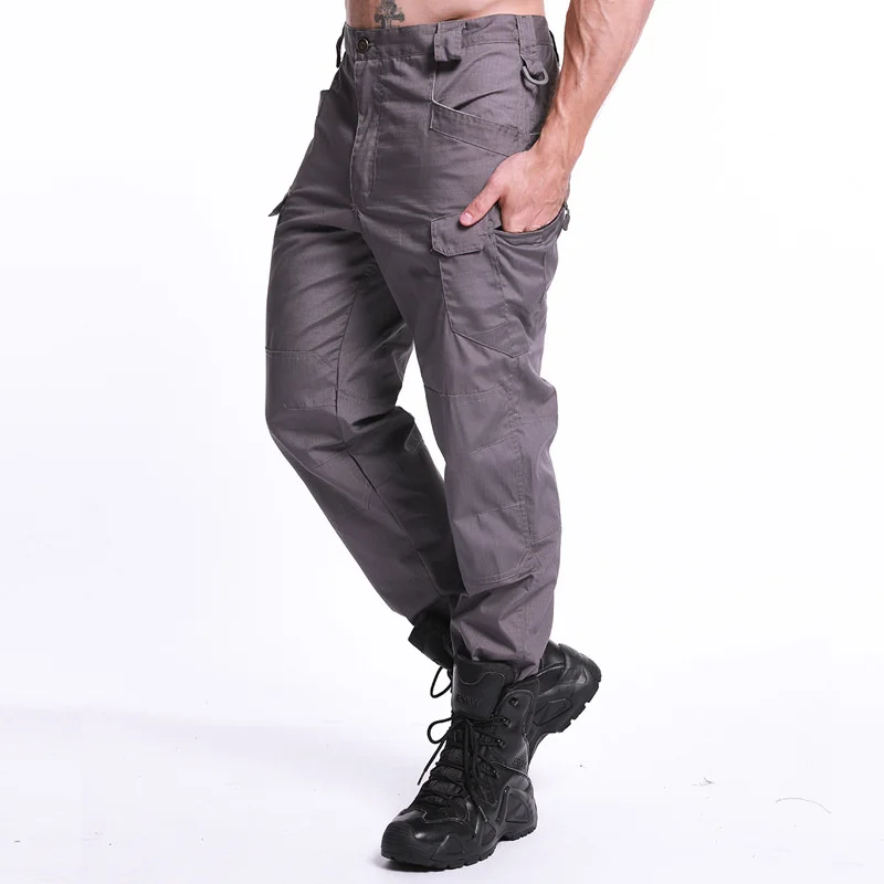Nuevos pantalones tácticos para hombre, pantalones Cargo impermeables resistentes a la abrasión con múltiples bolsillos, pantalones de entrenamiento para senderismo y escalada al aire libre