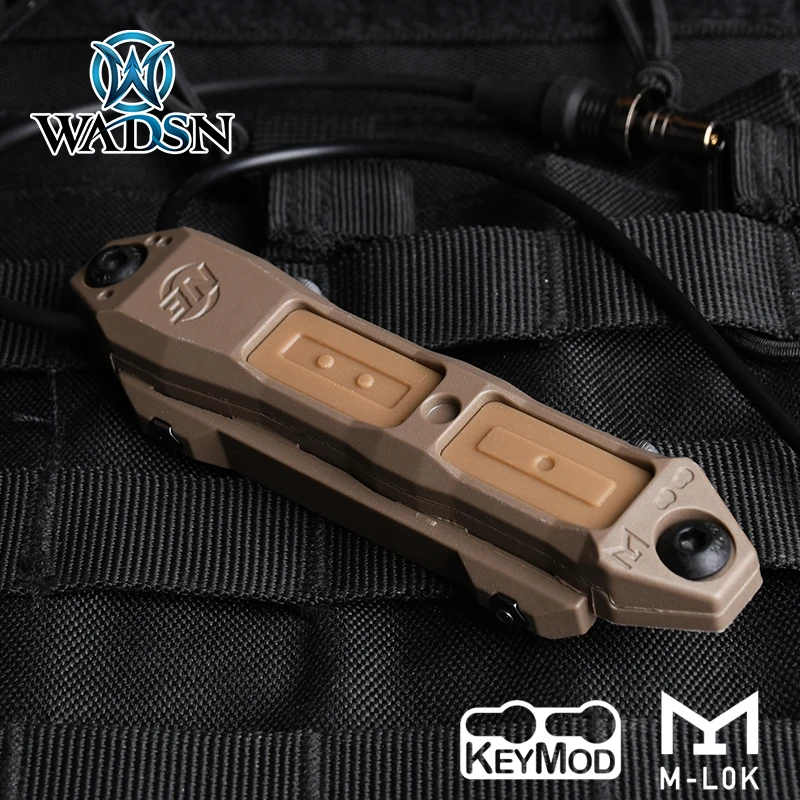 WADSN interruptor de presión dual remoto aumentado para DBAL A2 PEQ15 NGAL Laser/Surefir M600 M300, linterna táctica, botón Weponlight - imagen 2