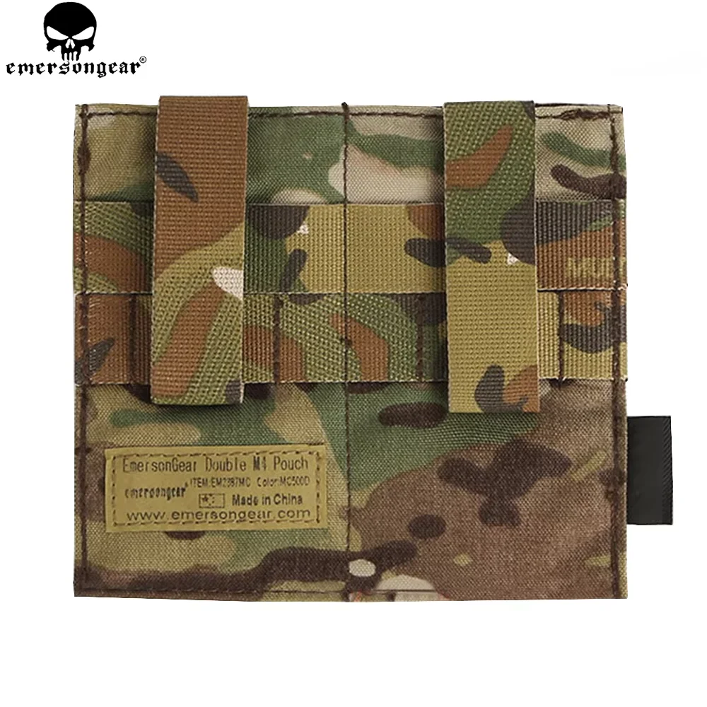 EMERSONGEAR 5,56 doble M4 bolsa Airsoft revista bolsa Molle Mag bolsa combate Multi-camo accesorios de caza EM2387 - imagen 4