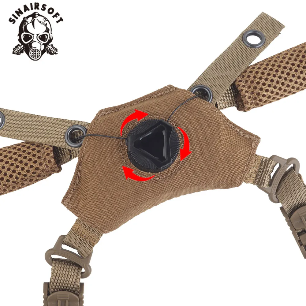 Equipo Wendy FAST MICH casco correa para la barbilla sistema de suspensión accesorio de repuesto ajustable para accesorios de ropa de caza - imagen 3