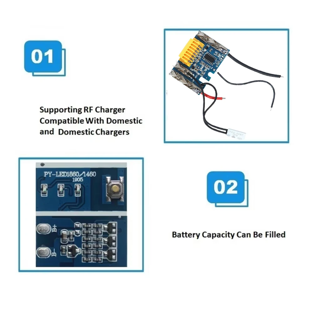 Placa de protección de carga profesional para Chip de batería Makita de 18V, placa PCB de repuesto, reparación de placa de circuito de protección de carga - imagen 2