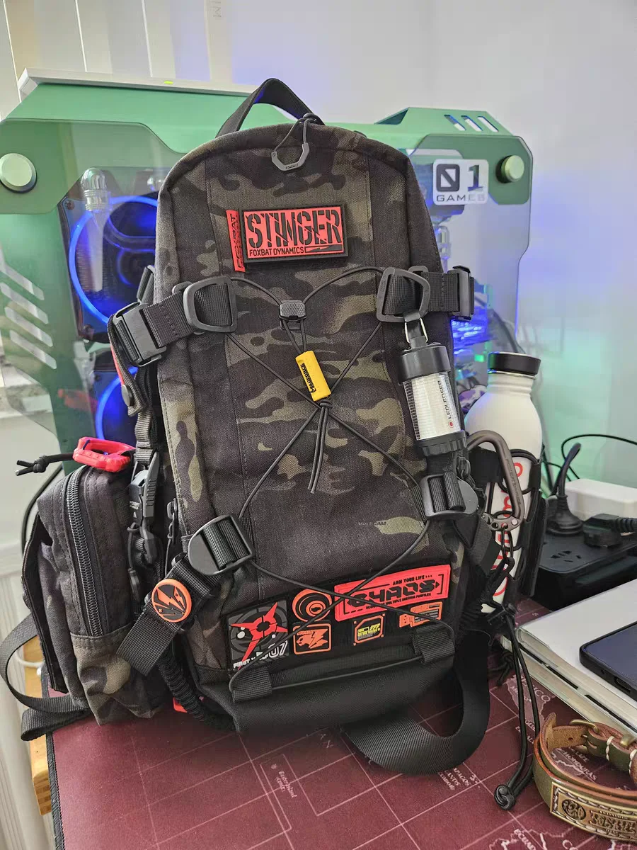 FOXBAT Lightning Mini brazalete táctico con parche de PVC, decoración bordada DIY para ropa y mochilas de 1 pulgada - imagen 5