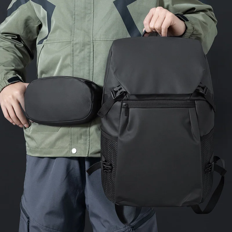 Mochila de viaje para escalada con bolsa de pecho desmontable, mochila grande para acampar al aire libre, senderismo, estudiante, ciclismo, fin de semana - imagen 3