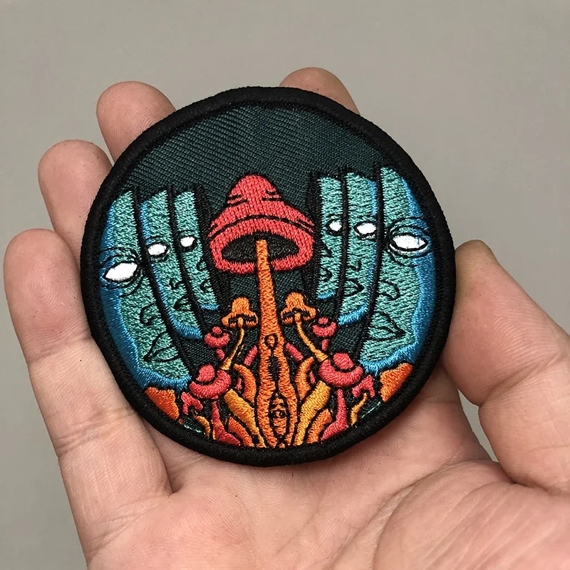 DIY parche bordado de dibujos animados para niños, pegatinas para ropa, letras de payaso para niñas, accesorios de ropa, insignias a rayas, parches para planchar - imagen 4