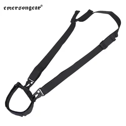 Emersongear táctico P9O especial doble pistola Sling dos puntos Rifle correa de hombro conectar cinturones caza senderismo tiro Nylon BK
