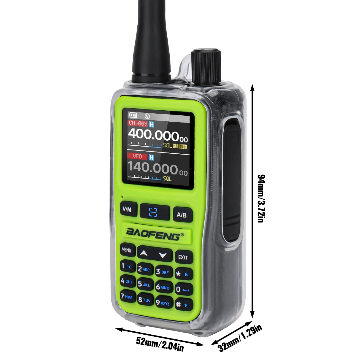 Funda protectora Baofeng UV-5R – TPU transparente para walkie talkie - imagen 2