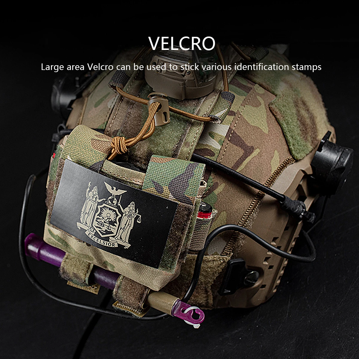 Bolsa táctica para casco, caja de batería, bolsa de contrapeso, batería remota, bolsa de almacenamiento de accesorios para casco con gancho para casco rápido - imagen 4