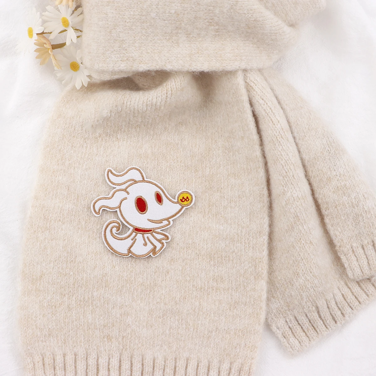 Parche bordado de perro de Navidad, parches para planchar para películas, parches termoadhesivos para ropa, insignias para coser DIY - imagen 2