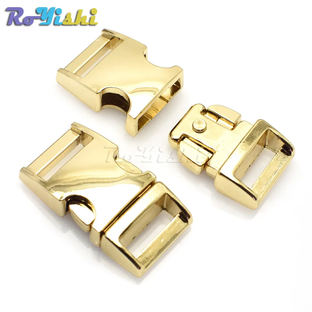 Hebilla de paracord de metal de 4 colores de 5/8 "(16mm), hebilla de apertura lateral, clips para Collar de perro pequeño, grilletes de Paracord, accesorios - imagen 5