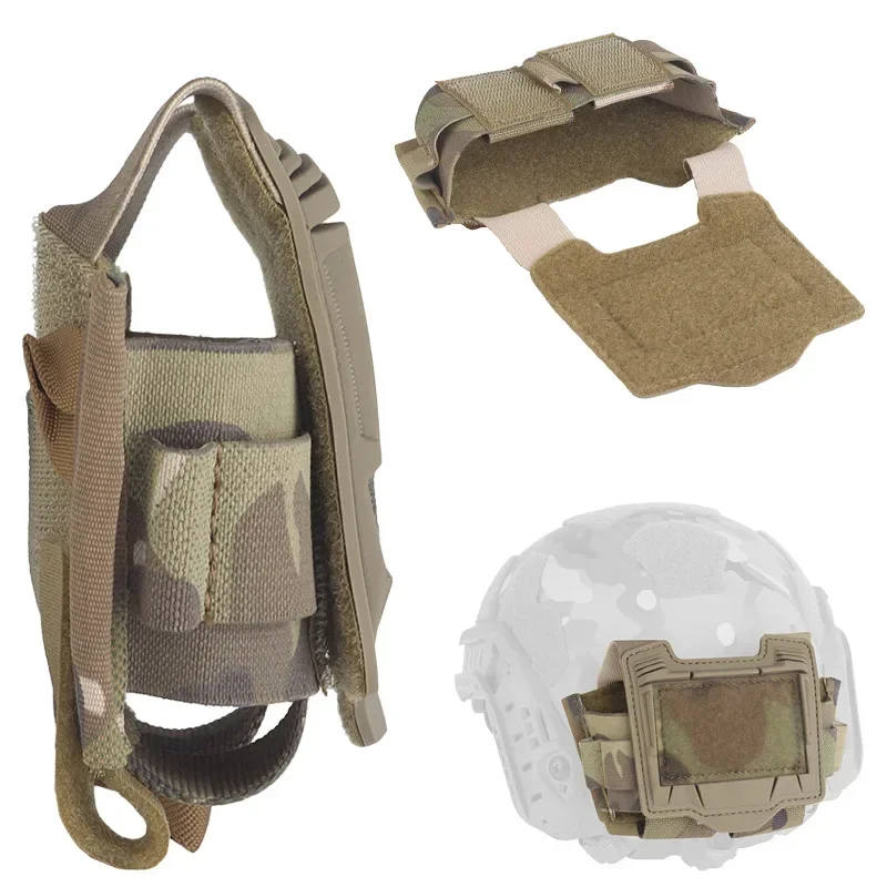 Subbolsa de batería para casco serie K, diseño duradero para entusiastas del exterior, equipo y equipo tácticos