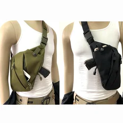 Funda pistolera táctica de pecho – Nailon antirrobo multifunción