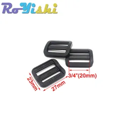 Hebilla ajustable triangular negra – Para correas tácticas de equipamiento