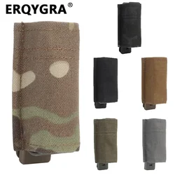 ERQYGRA-bolsas tácticas Molle de 9mm para revistas, bolsas rápidas de función única, fundas para caza, accesorios para sistema, almacenamiento de linterna