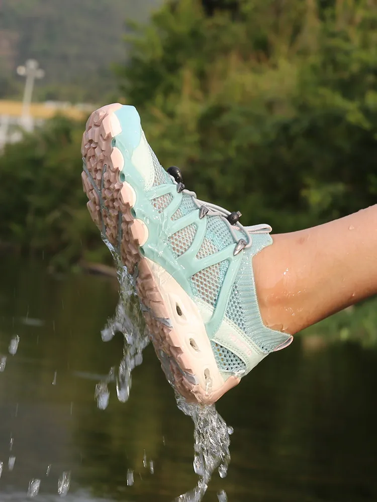 HUMTTO, zapatos acuáticos de verano para mujer, zapatos antideslizantes transpirables para hombre, zapatos para vadear, pesca en agua al aire libre, ligeros de secado rápido - imagen 5
