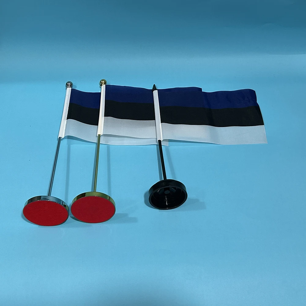 BANDERA DE SKY Bandera de escritorio de oficina Bandera de Estonia 14x21 cm bandera de poliéster de Estonia Bandera nacional Banner de país Adornos de escritorio Banderas - imagen 2